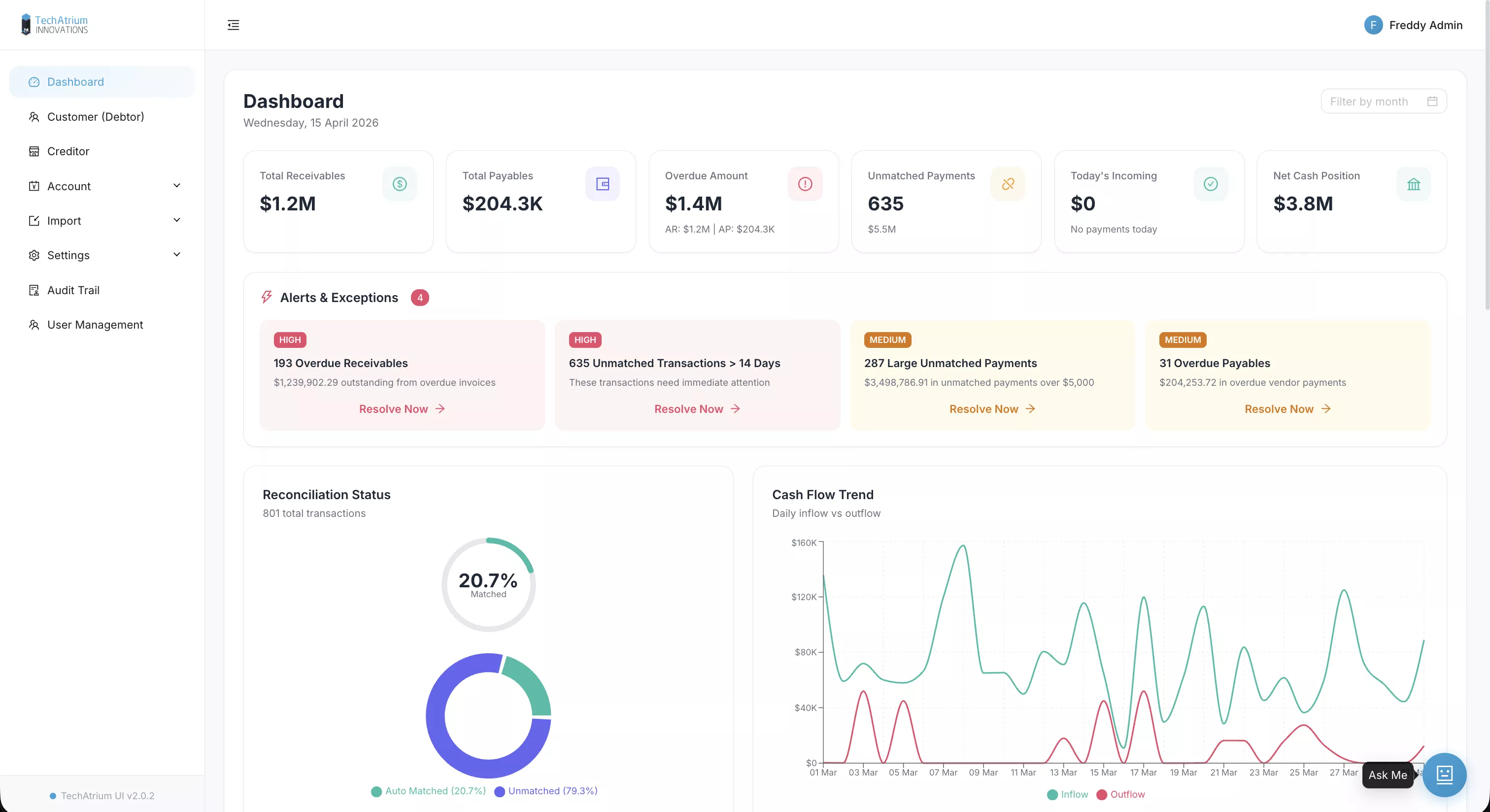 JobBridge - Bank Reconciliation Engine — 1 of 4